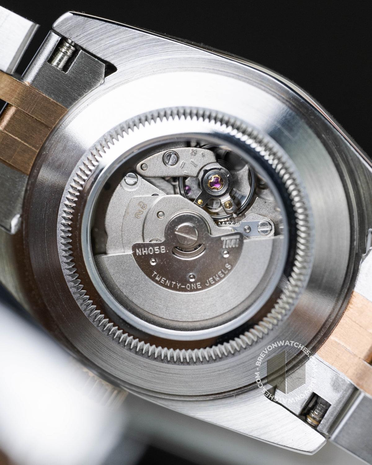 Precision-Date Ladies | Brown Diamond 2 Toned