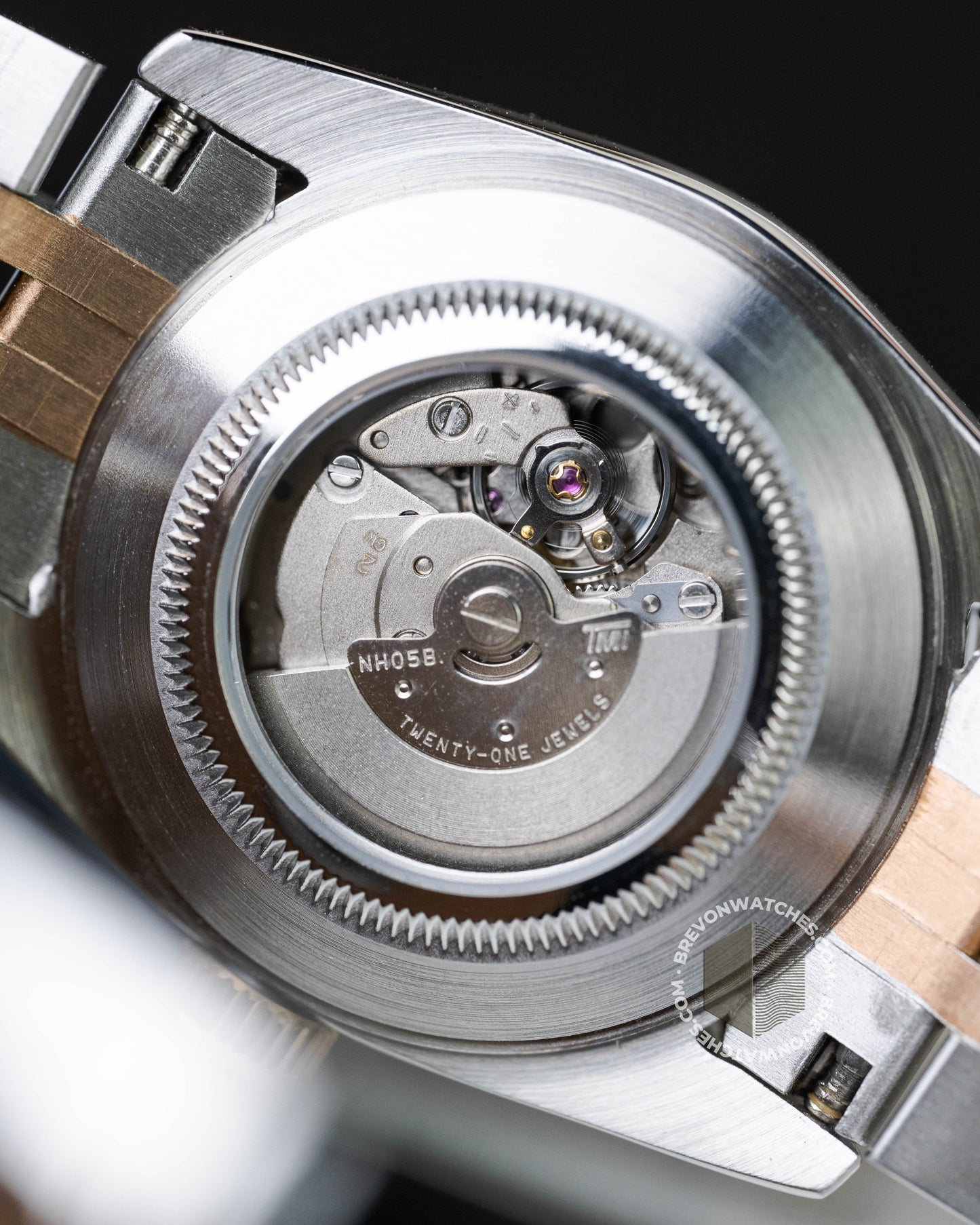 Precision-Date Ladies | Brown Diamond 2 Toned