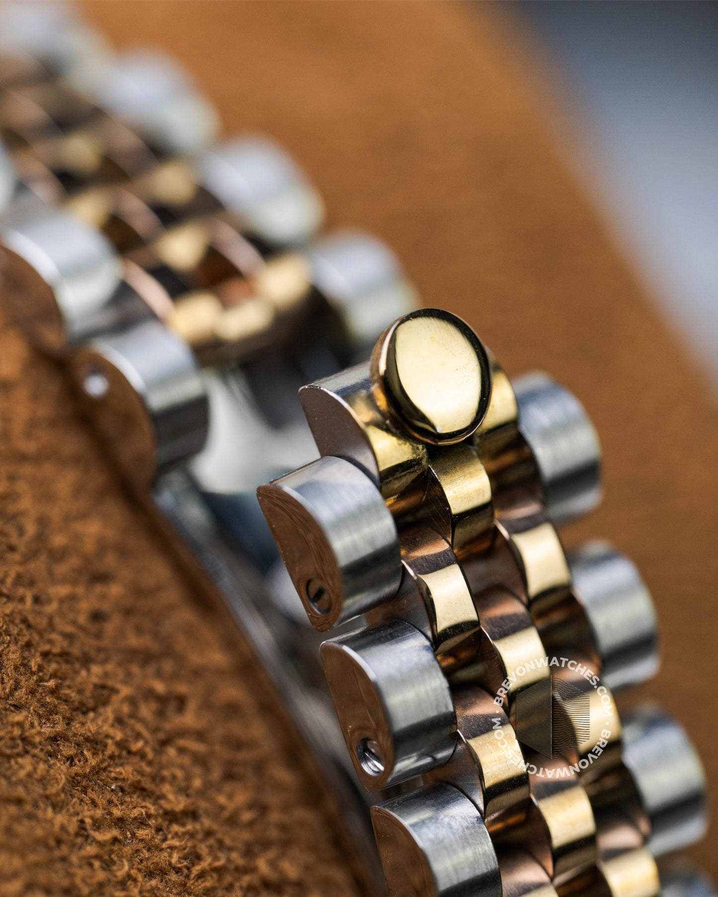 Precision-Date Ladies | Brown Diamond 2 Toned