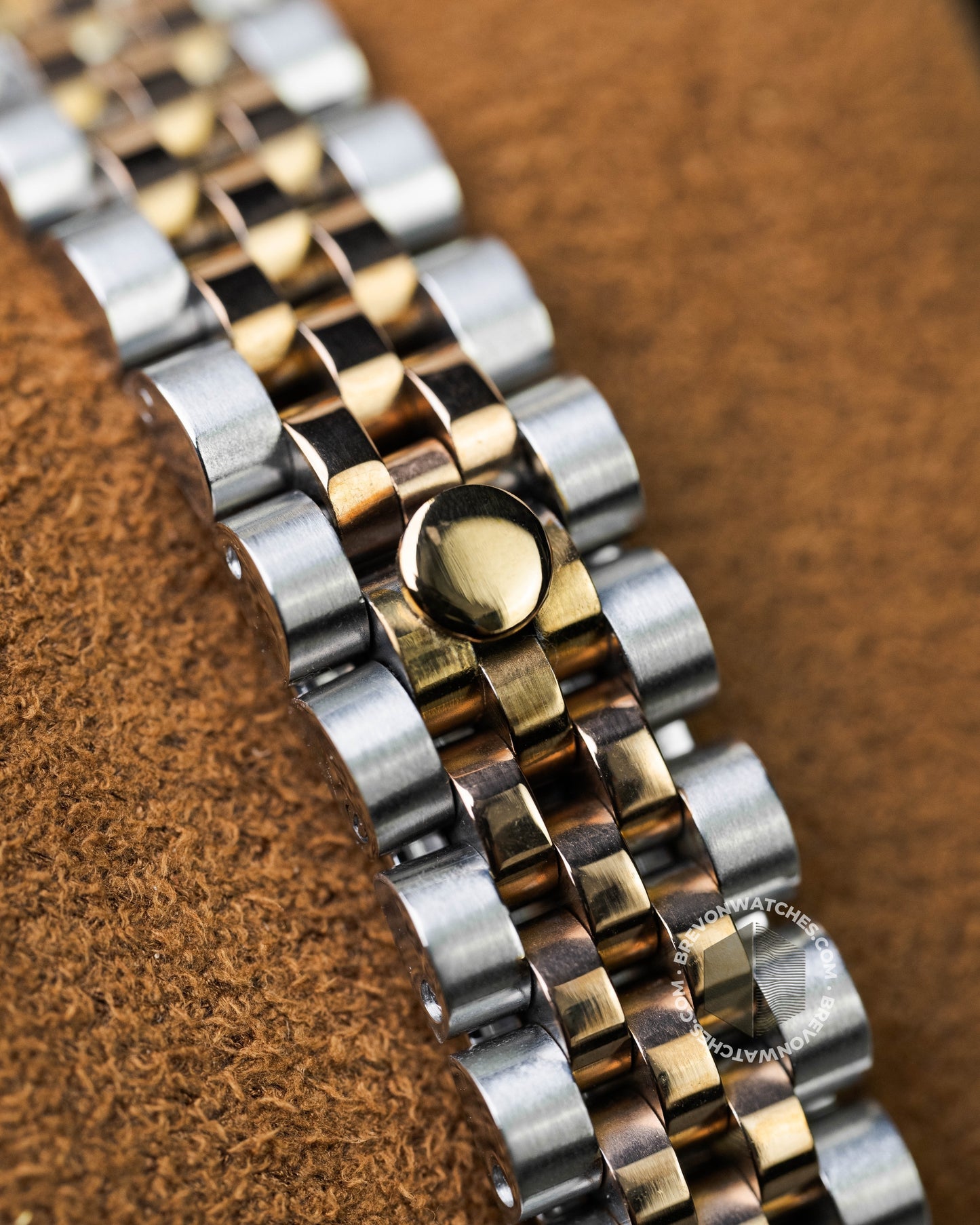Precision-Date Ladies | White Pearl Diamond 2 Toned